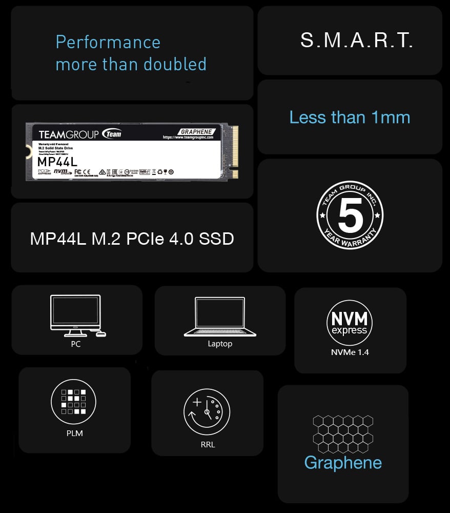 Team Group MP44L M.2 2280 Internal Solid State Drive